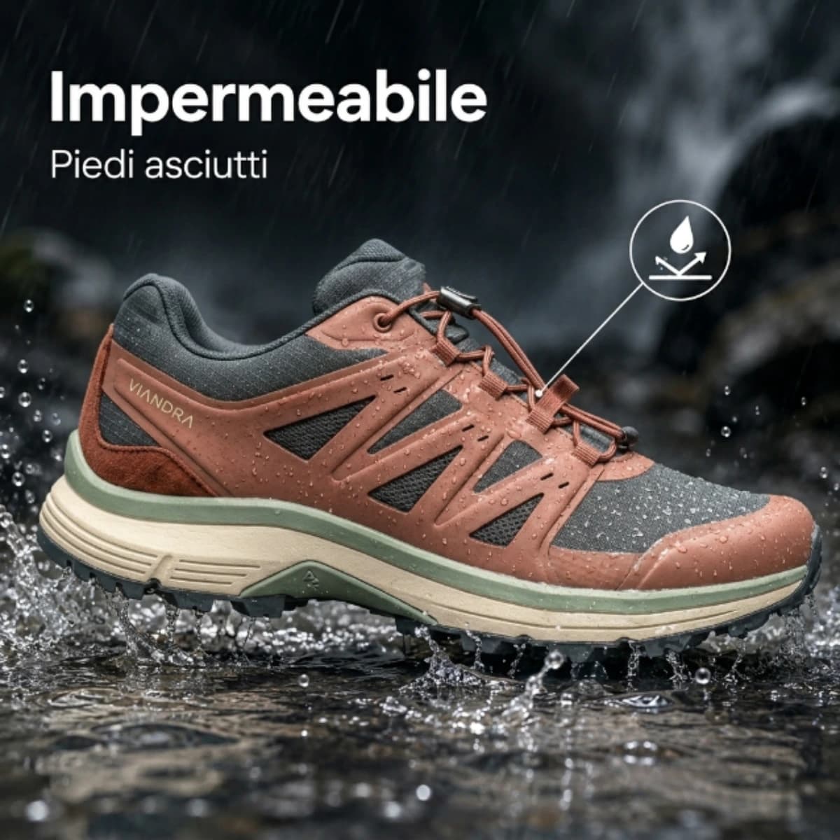 Impermeabile piedi asciutti